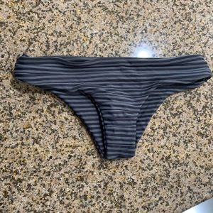 Mikoh stripes cheeky swim suit bottoms
